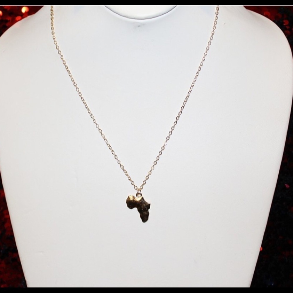 Africa Map Pendant
